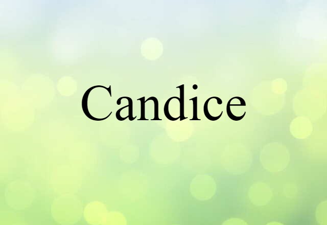 Candice (noun) Definition, Meaning & Examples