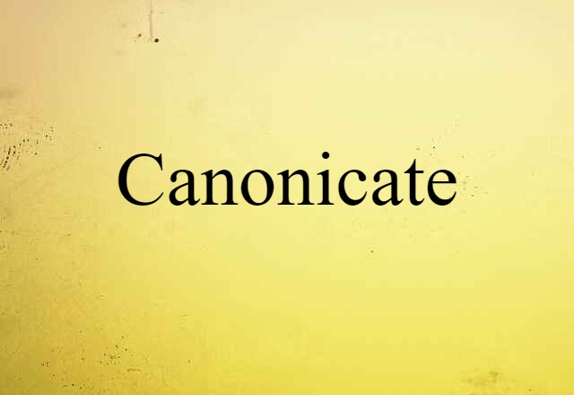 canonicate