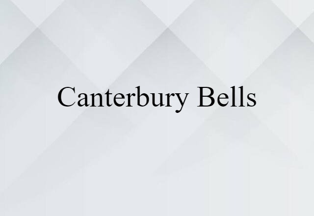 Canterbury bells