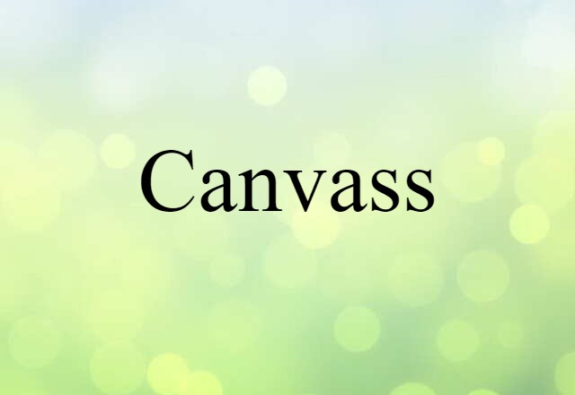 canvass