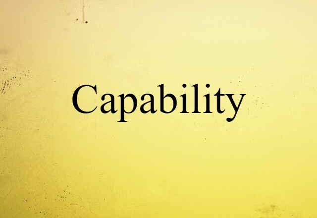 capability