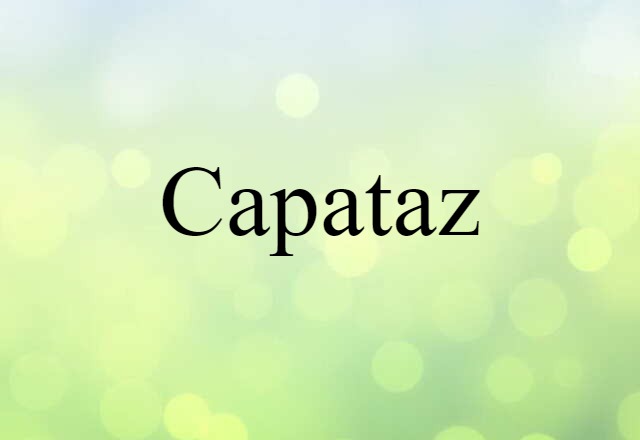 capataz