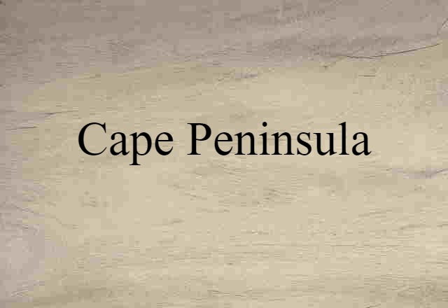 Cape Peninsula