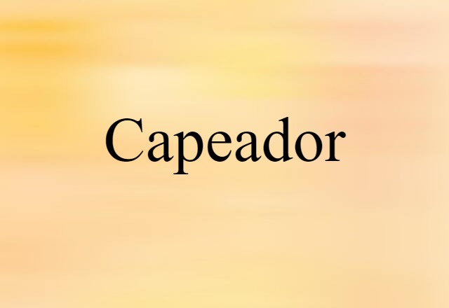 capeador