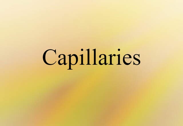 capillaries