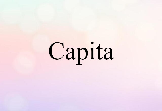 capita