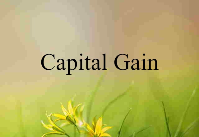 capital gain