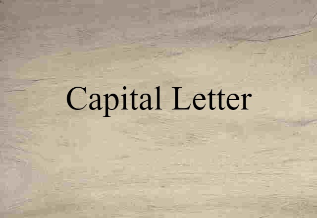 capital letter