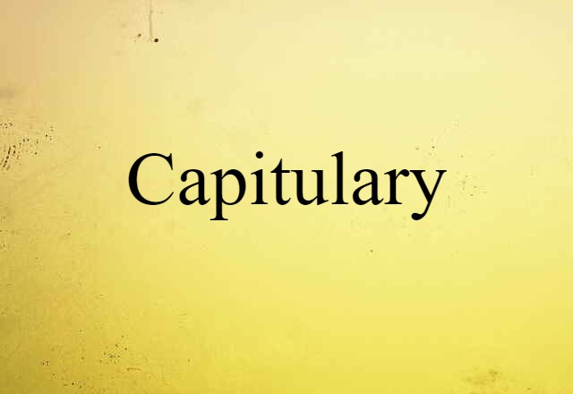 capitulary