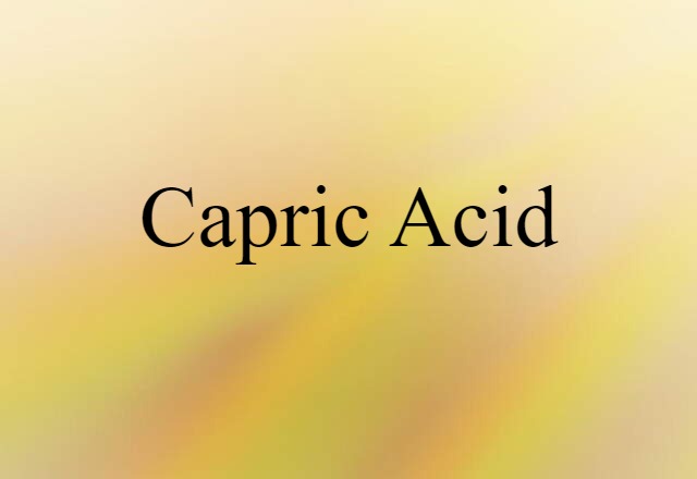 capric acid