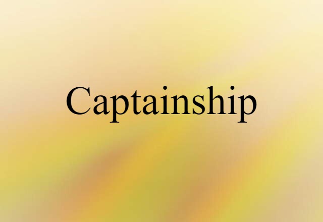 captainship