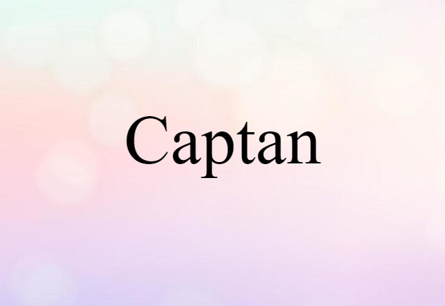 Captan (noun) Definition, Meaning & Examples