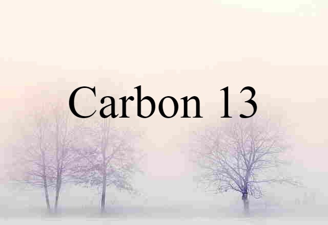 carbon 13