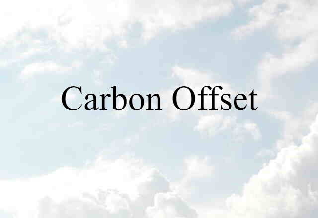 carbon offset