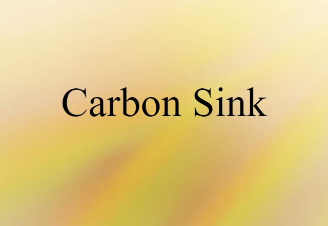 carbon sink