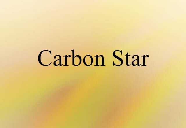 carbon star