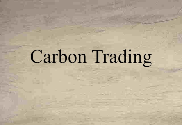 carbon trading