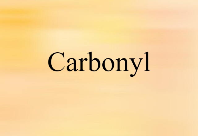 carbonyl