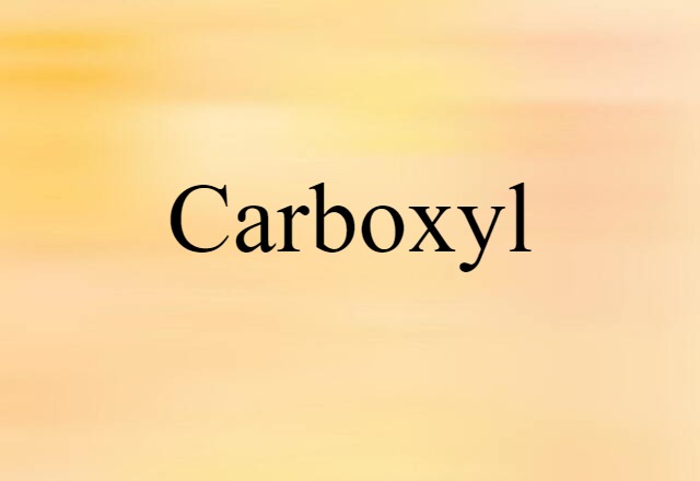 carboxyl