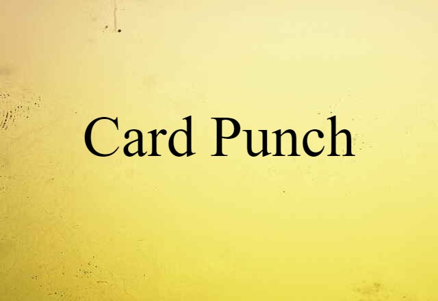 card punch