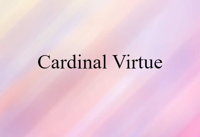 cardinal virtue