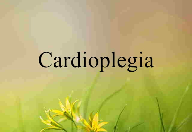 cardioplegia