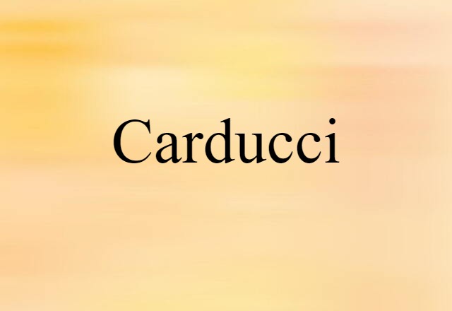 Carducci