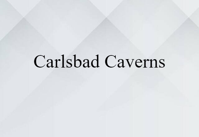 Carlsbad Caverns