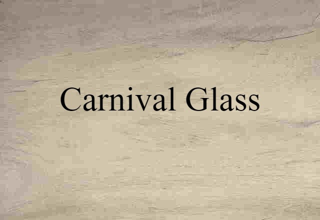 carnival glass