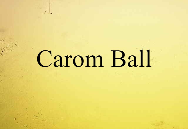 carom ball