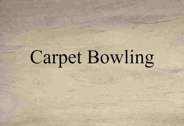 carpet bowling