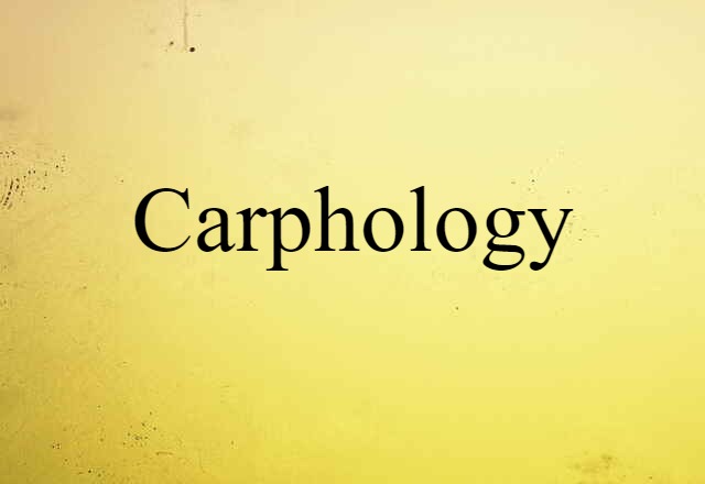 Carphology (noun) Definition, Meaning & Examples