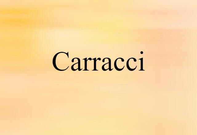 Carracci