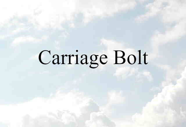 carriage bolt