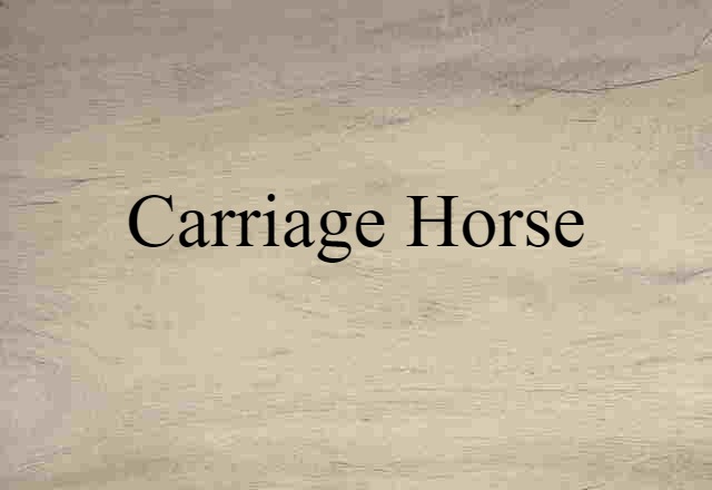 carriage horse