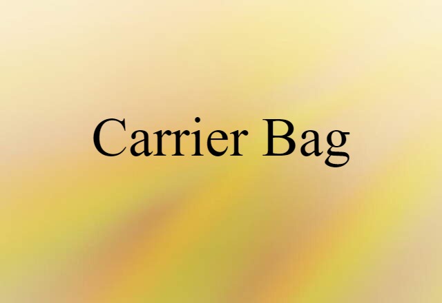 carrier bag