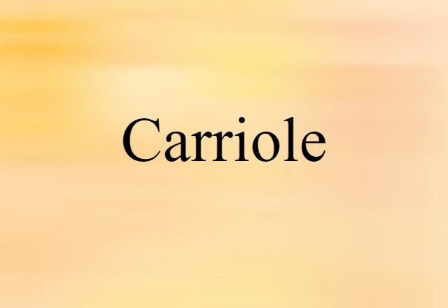 carriole