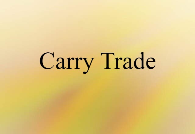 carry trade