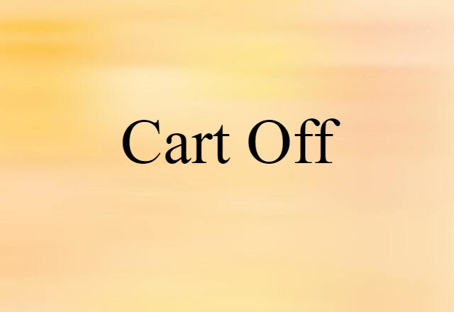 cart off