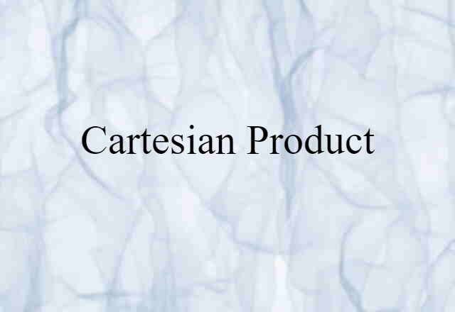 Cartesian product