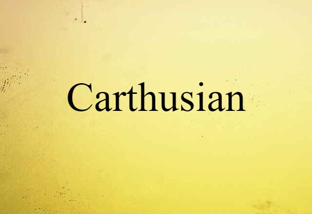 Carthusian (noun) Definition, Meaning & Examples