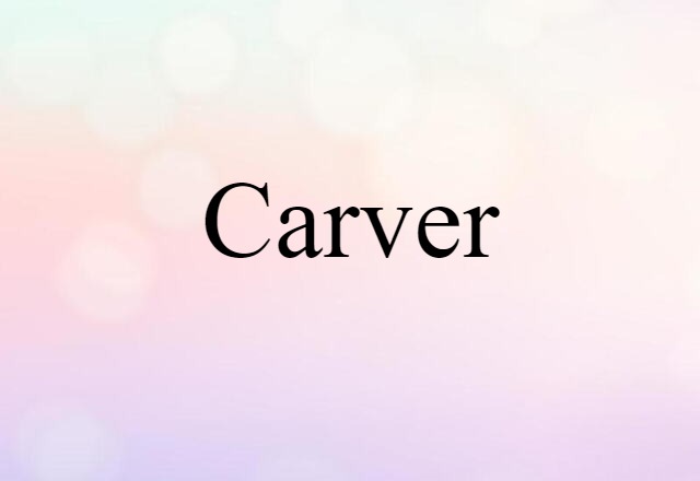 Carver (noun) Definition, Meaning & Examples