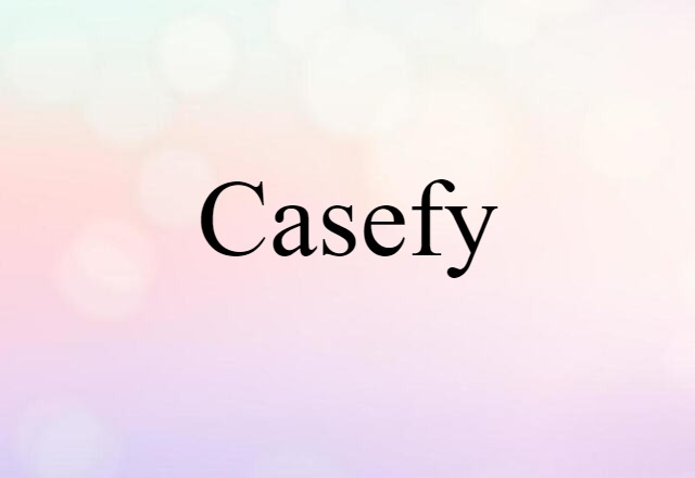 Casefy (noun) Definition, Meaning & Examples