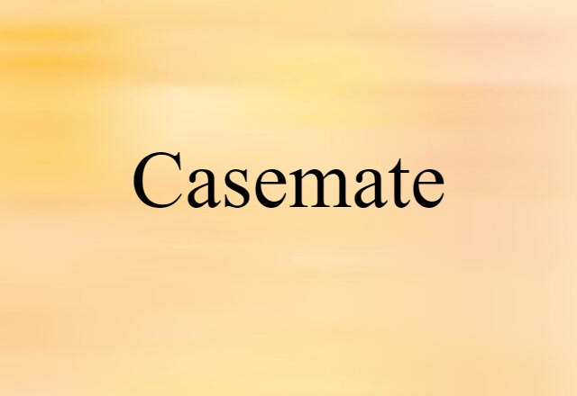 Casemate (noun) Definition, Meaning & Examples