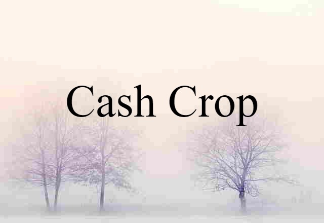 cash crop