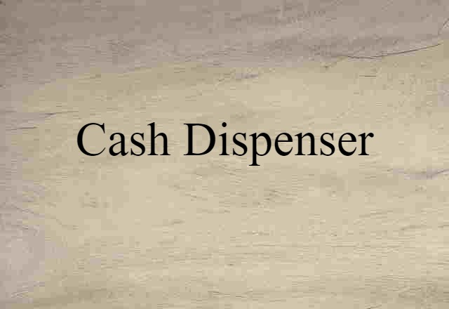 cash dispenser