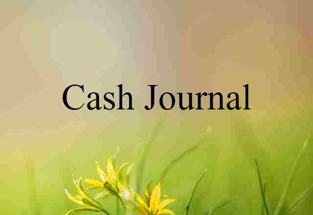 cash journal