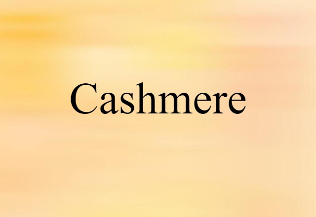 cashmere