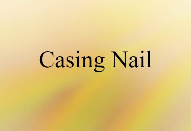 casing nail