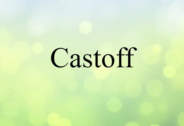 Castoff (noun) Definition, Meaning & Examples